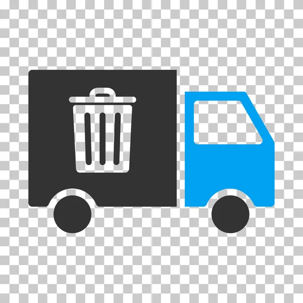 Rubbish Transport Van Vector Eps Icon — Stock Vector