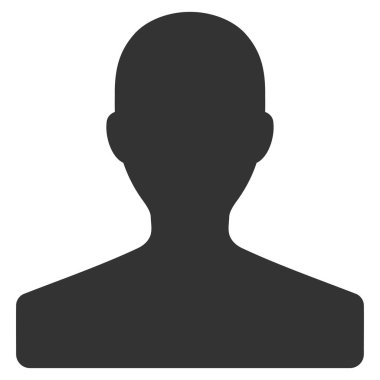 Müşteri düz vektör simgesi