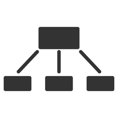 hiyerarşi düz vektör simgesi