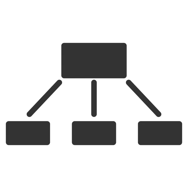 Hiërarchie vlakke vector pictogram — Stockvector