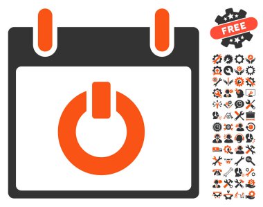 Takvim gün vektör simge Bonus ile açın