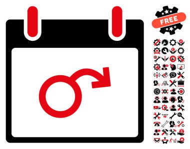 İktidarsızlık takvim gün vektör simge Bonus ile