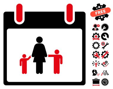 Bonus ile anne takvim günü vektör simgesi