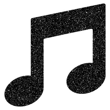 Müzik notlar grenli doku simgesi