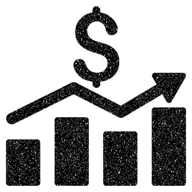 Satış grafiği grenli doku simgesi