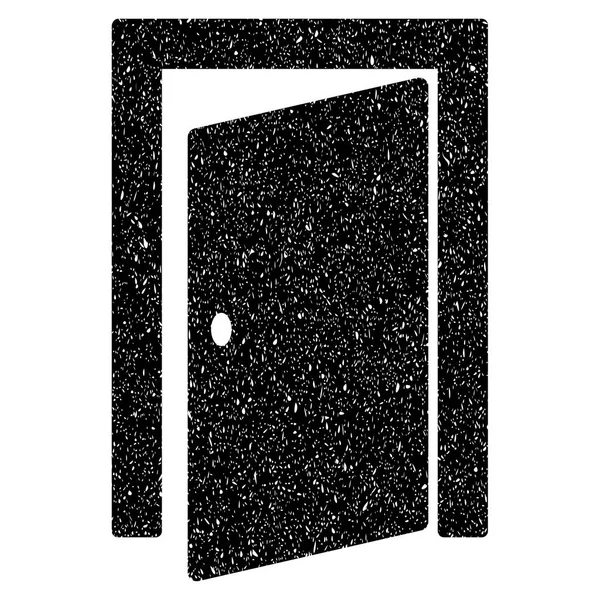 Door Grainy Texture Icon — Stock Vector