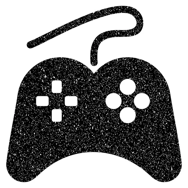 Icône de texture granuleuse Gamepad — Image vectorielle