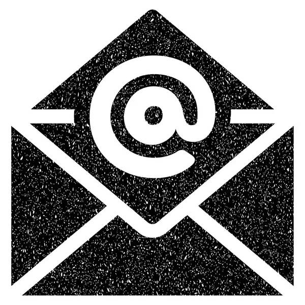 Icône de texture granuleuse à courriel ouvert — Image vectorielle