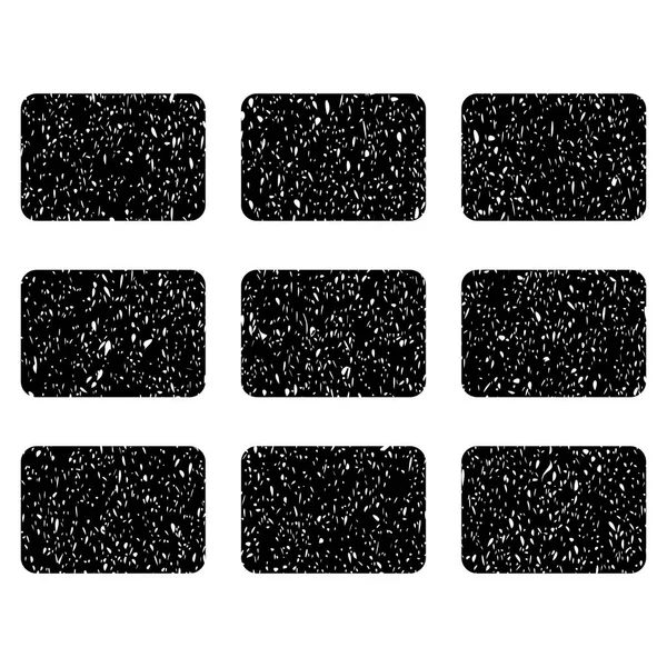 Icona con texture granulosa a griglia rettangolare — Vettoriale Stock