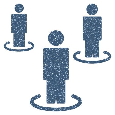 İzole insanlar grenli doku simgesi