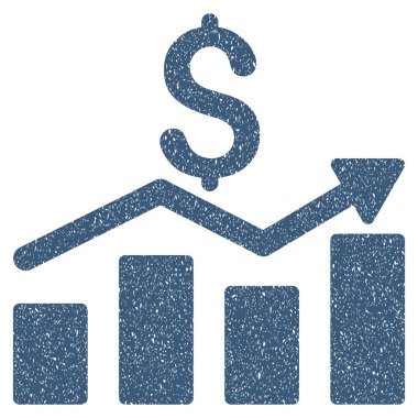 Satış grafiği grenli doku simgesi