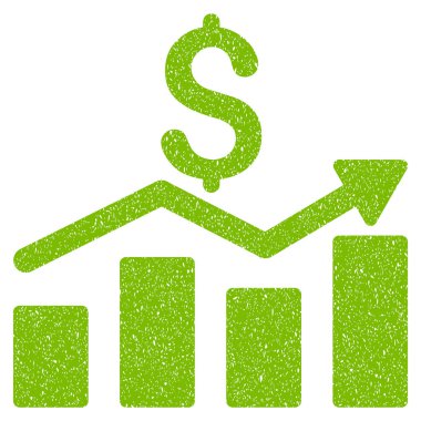 Satış grafiği grenli doku simgesi