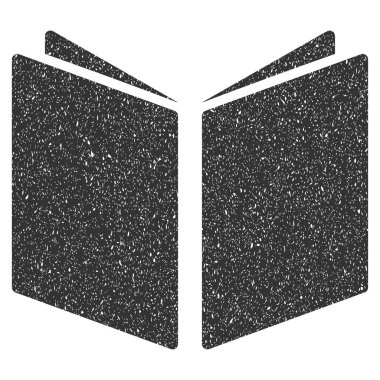 Açık kitap grenli doku simgesi