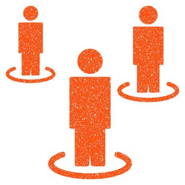 İzole insanlar grenli doku simgesi