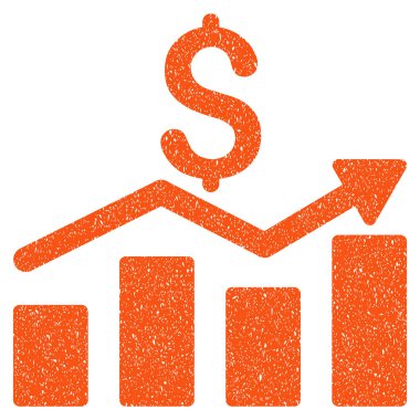 Satış grafiği grenli doku simgesi