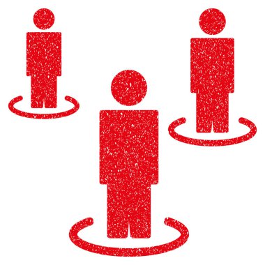 İzole insanlar grenli doku simgesi