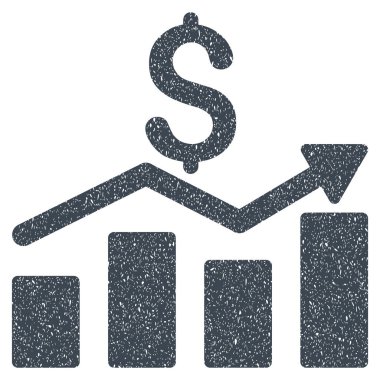 Satış grafiği grenli doku simgesi