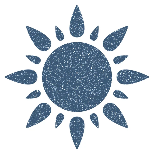 Solen kornig textur ikon — Stock vektor