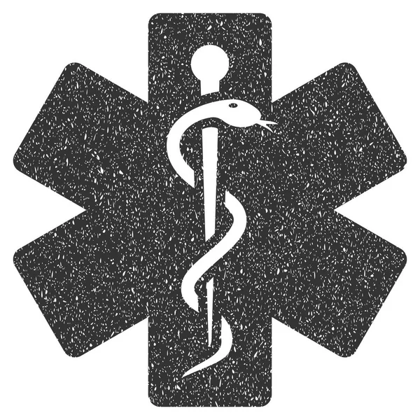 Icono de textura de grano emblema médico — Archivo Imágenes Vectoriales