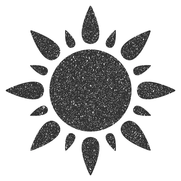 Sun Grainy Texture Icon — Stock Vector