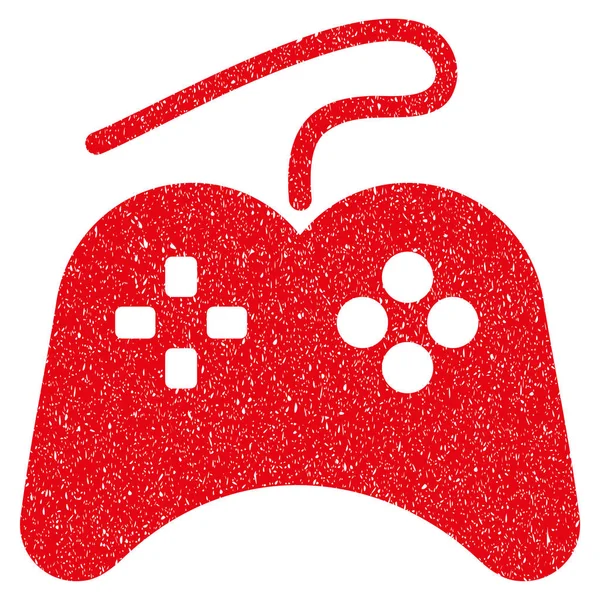 Pictogram van de korrelige textuur van de gamepad — Stockvector