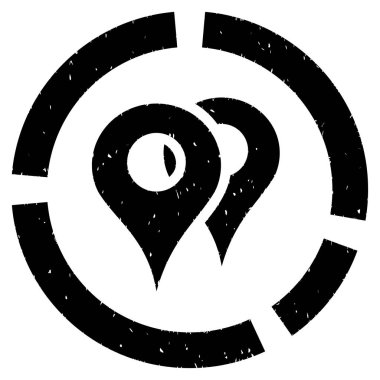 Geo diyagramı grenli doku simgesi