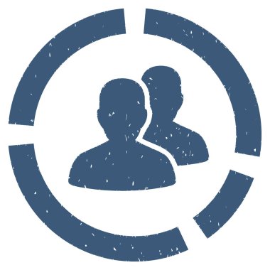 Demografi diyagramı grenli doku simgesi