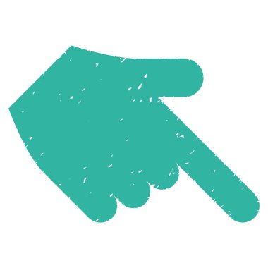 Grenli doku simgesi aşağı el işaretçisi