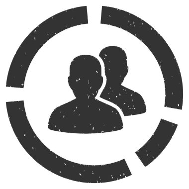 Demografi diyagramı grenli doku simgesi