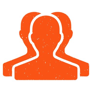 Müşteri grubu grenli doku simgesi