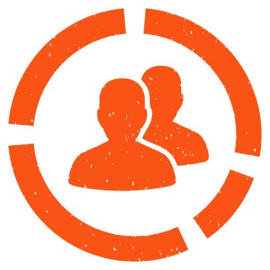 Demografi diyagramı grenli doku simgesi