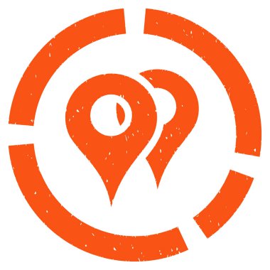 Geo diyagramı grenli doku simgesi