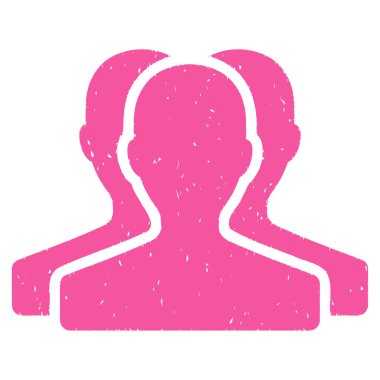 Müşteri grubu grenli doku simgesi