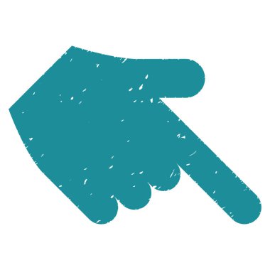 Grenli doku simgesi aşağı el işaretçisi