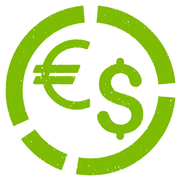 Moneda Diagrama Grainy Texture Icon — Vector de stock