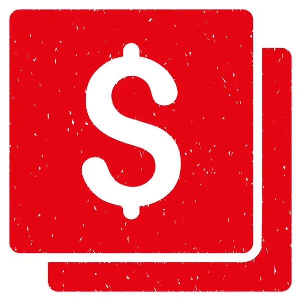 Pénzügyek szemcsés textúra ikon — Stock Vector