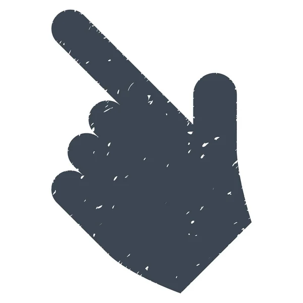 Handpekaren lämnade upp grynig konsistens ikonen — Stock vektor