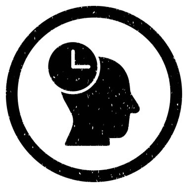 Düşünmeye zaman grenli simgesi yuvarlak