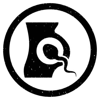 Suni tohumlama grenli simgesi yuvarlak