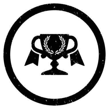 Ödülü Kupası grenli simgesi yuvarlak