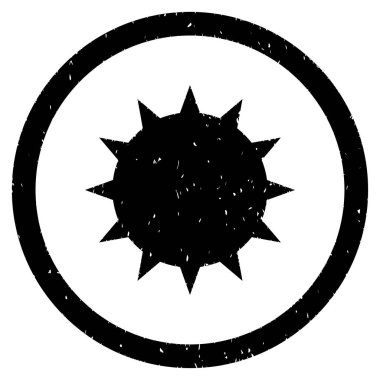 Bakteri grenli simgesi yuvarlak