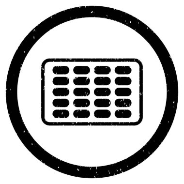 Yuvarlak grenli simgesi blister