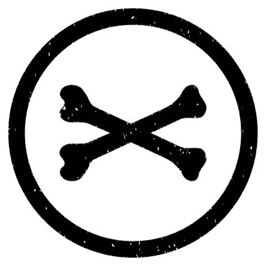 Kemikleri yuvarlak grenli simgesi çapraz