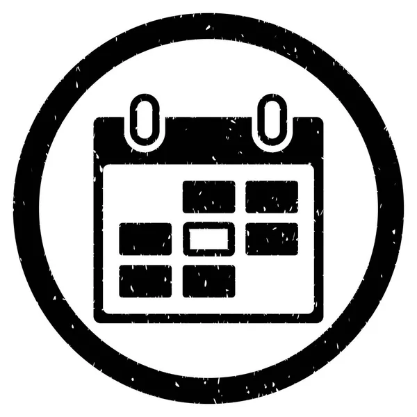 Kalenderdag afgerond korrelig pictogram — Stockvector