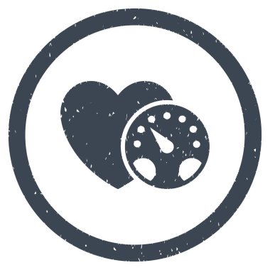 Tansiyon ölçer grenli simgesi yuvarlak