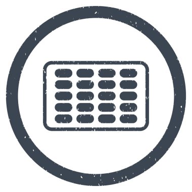 Yuvarlak grenli simgesi blister