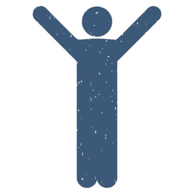 Mutlu bir adam grenli doku simgesi