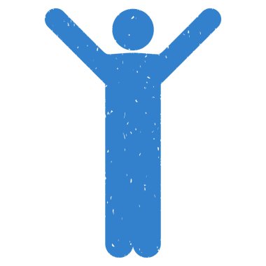 Mutlu bir adam grenli doku simgesi