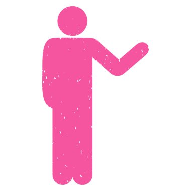 Konuşan adam grenli doku simgesi