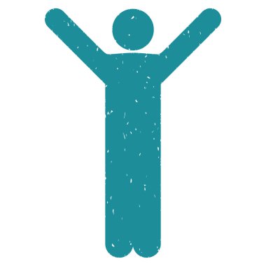 Mutlu bir adam grenli doku simgesi